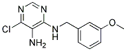 6-chloro-N4-(3-methoxybenzyl)pyrimidine-4,5-diamine Struktur