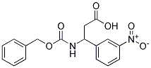 3-{[(benzyloxy)carbonyl]amino}-3-(3-nitrophenyl)propanoic acid Struktur