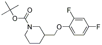 3-(2,4-Difluoro-phenoxymethyl)-piperidine-1-carboxylic acid tert-butyl ester Struktur