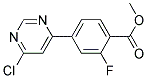 4-(6-Chloro-pyrimidin-4-yl)-2-fluoro-benzoic acid methyl ester Struktur