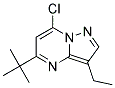 5-tert-butyl-7-chloro-3-ethylpyrazolo[1,5-a]pyrimidine Struktur