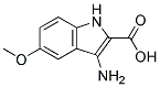 3-amino-5-methoxy-1H-indole-2-carboxylic acid Struktur