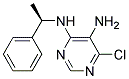 6-chloro-N4-[(1R)-1-phenylethyl]pyrimidine-4,5-diamine Struktur