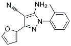 5-amino-3-furan-2-yl-1-(2-methylphenyl)-1H-pyrazole-4-carbonitrile Struktur