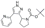 tert-butyl 2-(4-pyridin-2-yl-1H-pyrazol-3-yl)pyrrolidine-1-carboxylate Struktur