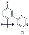 4-Chloro-6-(5-fluoro-2-trifluoromethyl-phenyl)-pyrimidine Struktur