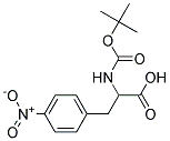 2-[(tert-butoxycarbonyl)amino]-3-(4-nitrophenyl)propanoic acid Struktur