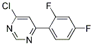 4-Chloro-6-(2,4-difluoro-phenyl)-pyrimidine Struktur