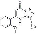 3-cyclopropyl-5-(2-methoxyphenyl)pyrazolo[1,5-a]pyrimidin-7(4H)-one Struktur