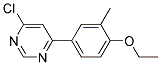 4-Chloro-6-(4-ethoxy-3-methyl-phenyl)-pyrimidine Struktur