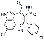 3,4-bis(6-chloro-1H-indol-3-yl)-1H-pyrrole-2,5-dione Struktur