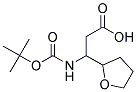 3-[(tert-butoxycarbonyl)amino]-3-(tetrahydrofuran-2-yl)propanoic acid Struktur