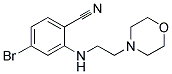 4-Bromo-2-(2-morpholin-4-yl-ethylamino)-benzonitrile Struktur