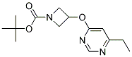 3-(6-Ethyl-pyrimidin-4-yloxy)-azetidine-1-carboxylic acid tert-butyl ester Struktur