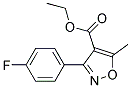 ethyl 3-(4-fluorophenyl)-5-methylisoxazole-4-carboxylate Struktur