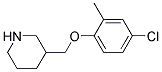 3-(4-Chloro-2-methyl-phenoxymethyl)-piperidine Struktur