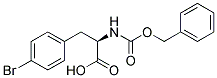 (2R)-2-{[(benzyloxy)carbonyl]amino}-3-(4-bromophenyl)propanoic acid Struktur