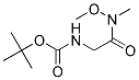 tert-butyl {2-[methoxy(methyl)amino]-2-oxoethyl}carbamate Struktur