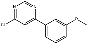 4-Chloro-6-(3-methoxy-phenyl)-pyrimidine Struktur