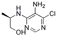 (2R)-2-[(5-amino-6-chloropyrimidin-4-yl)amino]propan-1-ol Struktur