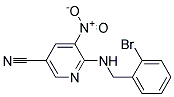 6-(2-Bromo-benzylamino)-5-nitro-nicotinonitrile Struktur