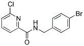 6-Chloro-pyridine-2-carboxylic acid 4-bromo-benzylamide Struktur