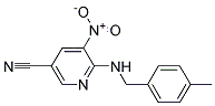 6-(4-Methyl-benzylamino)-5-nitro-nicotinonitrile Struktur