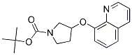 3-(Quinolin-8-yloxy)-pyrrolidine-1-carboxylic acid tert-butyl ester Struktur