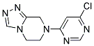 7-(6-Chloro-pyrimidin-4-yl)-5,6,7,8-tetrahydro-[1,2,4]triazolo[4,3-a]pyrazine Struktur