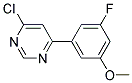 4-Chloro-6-(3-fluoro-5-methoxy-phenyl)-pyrimidine Struktur