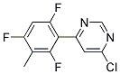 4-Chloro-6-(2,4,6-trifluoro-3-methyl-phenyl)-pyrimidine Struktur