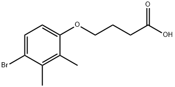 4-(4-BROMO-2,3-DIMETHYLPHENOXY)BUTANOIC ACID Struktur