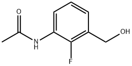 3-ACETYLAMINO-2-FLUOROBENZYL ALCOHOL Struktur