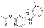 4-Chloro-[(2,3-xylidino)-2-pyrimidinyl] thioacetic acid Struktur