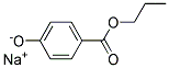 4-Hydroxybenzoic acid, n-propyl ester, sodium salt Struktur