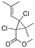 Dichlorochrysanthemic acid, methyl ester Struktur