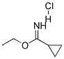 Ethyl cyclopropanecarbimidate hydrochloride Struktur