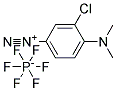 3-Chloro-4-dimethylaminophenyl diazonlum hexafluorophosphate Struktur