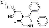 (6-OXO-2,3-DIPHENYL-1-PIPERAZINYL)ACETICACIDMONOHYDROCHLORIDE Struktur