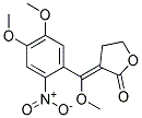 3-(A,4,5-TRIMETHOXY-2-NITROBENZYLIDENE)-4,5-DIHYDRO-2(3H)-FURANONE Struktur