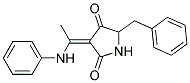 3-(1-ANILINOETHYLIDENE)-5-BENZYL-2,4-PYRROLIDINEDIONE Struktur