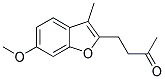 4-(6-METHOXY-3-METHYL-2-BENZOFURANYL)-2-BUTANONE Struktur