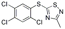 3-METHYL-5-(2,4,5-TRICHLOROPHENYLTHIO)-1,2,4-THIADIAZOLE Struktur