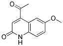 4-ACETYL-6-METHOXY-2(1H)-QUINOLINONE Struktur