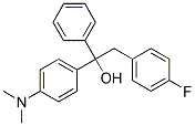 4-DIMETHYLAMINO-A-(4-FLUOROBENZYL)BENZHYDRYLALCOHOL Struktur