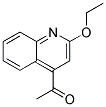 4-ACETYL-2-ETHOXYQUINOLINE Struktur