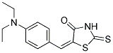 5-(P-DIETHYLAMINOBENZYLIDENE)-2-THIOXO-4-THIAZOLIDINONE Struktur