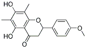 5,7-DIHYDROXY-2-(P-METHOXYPHENYL)-6,8-DIMETHYL-4-CHROMANONE Struktur