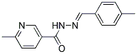 6-METHYL-2'-(4-METHYLBENZYLIDENE)NICOTINOHYDRAZIDE Struktur