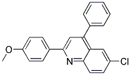 6-CHLORO-2-(P-METHOXYPHENYL)-4-PHENYLQUINOLINE Struktur